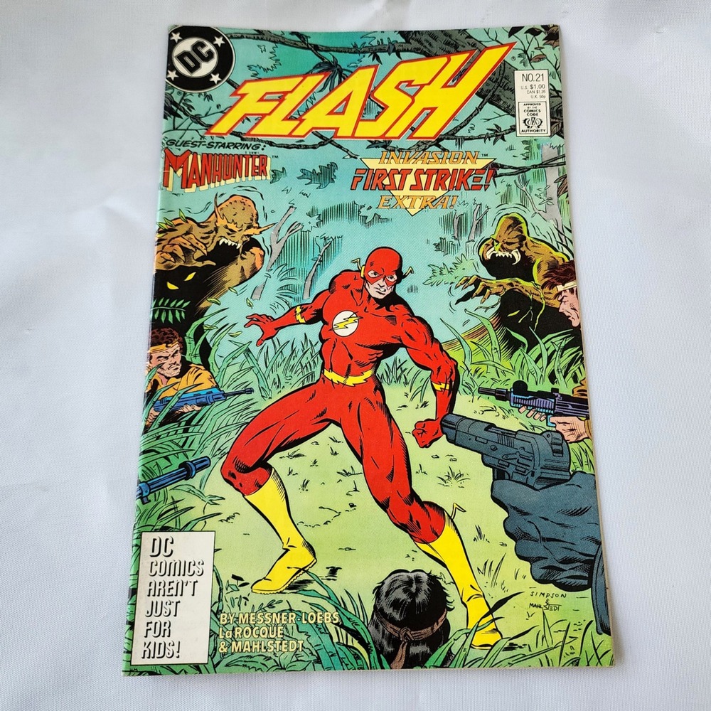 DC Comics The Flash #21 Manhunter Invasion First Strike Comic Book Collectible